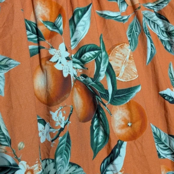 NEW Torrid Retro Chic Orange Blossom Dress Sz 0 NWOT 0X 12 14 L XL - Picture 4 of 9